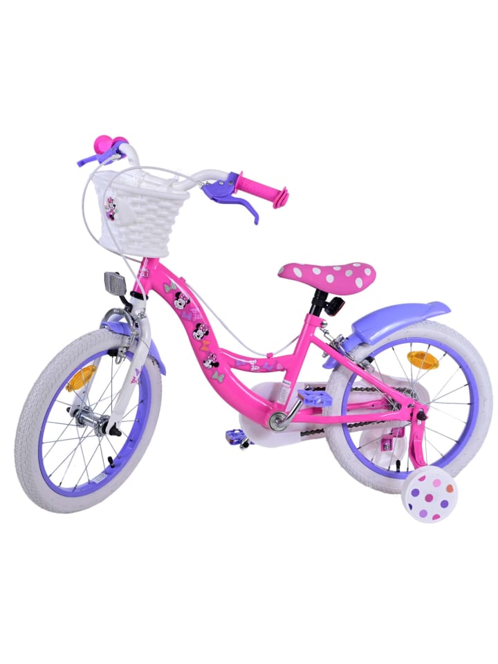 Volare Kinderfahrrad Disney Minnie Fahrrad für Mädchen 16 Zoll Kinderrad Rosa 4 Jahre günstig kaufen onesize