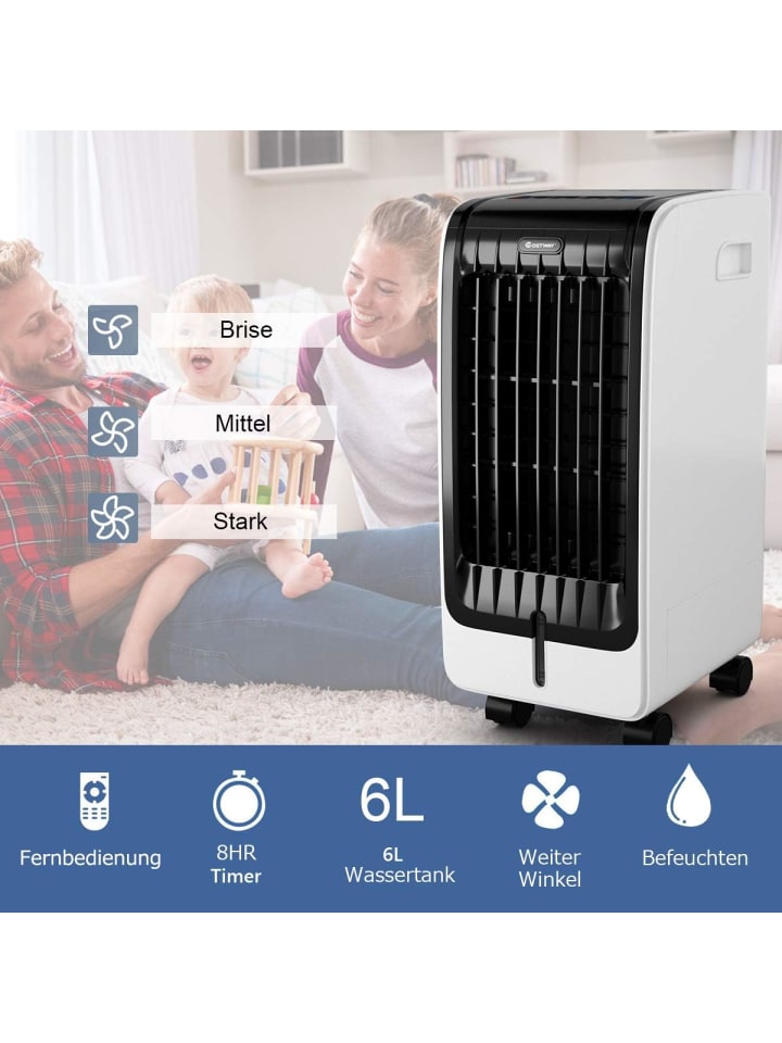 COSTWAY Mobile Klimaanlage 3 in 1 in Schwarz günstig kaufen onesize