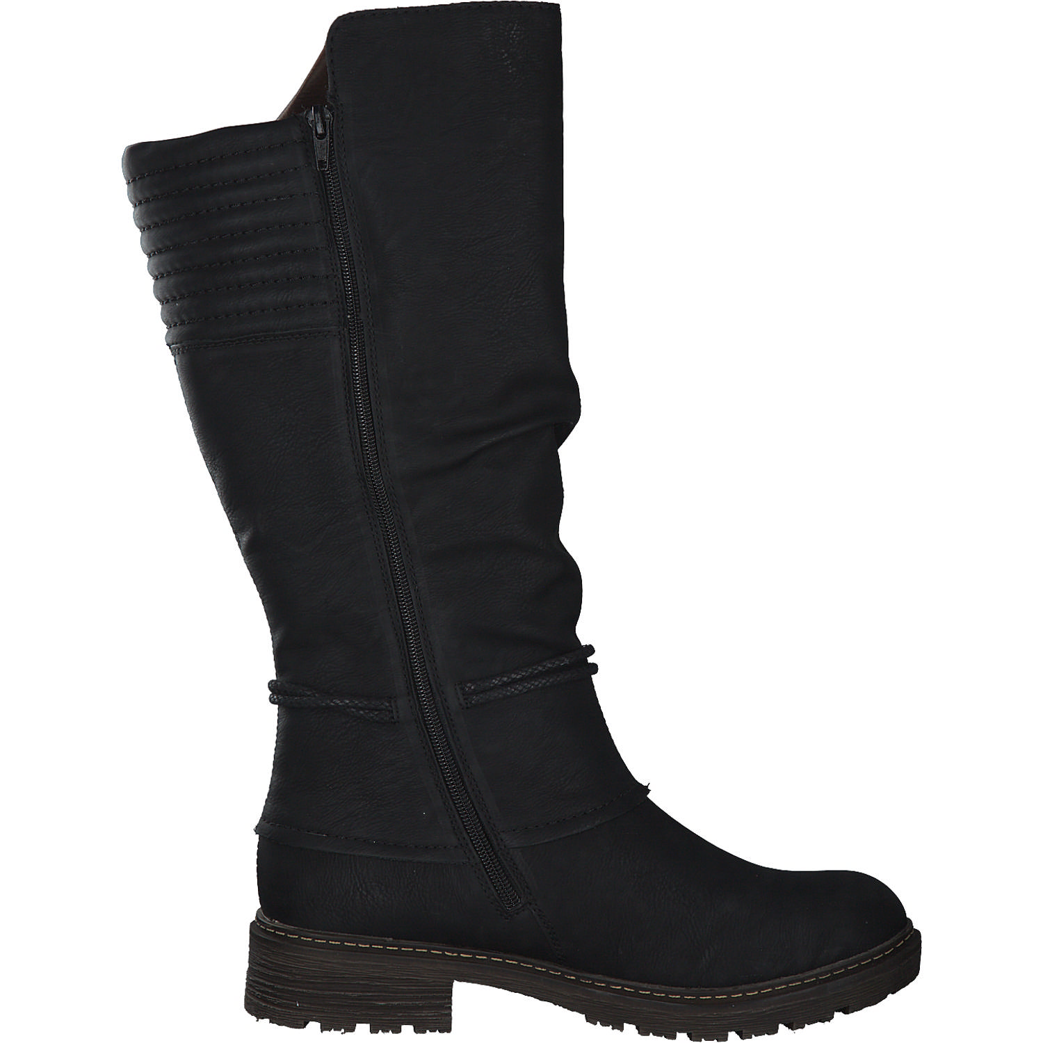 Rieker Z4776, Overknee-Stiefel, Damen, Schwarz