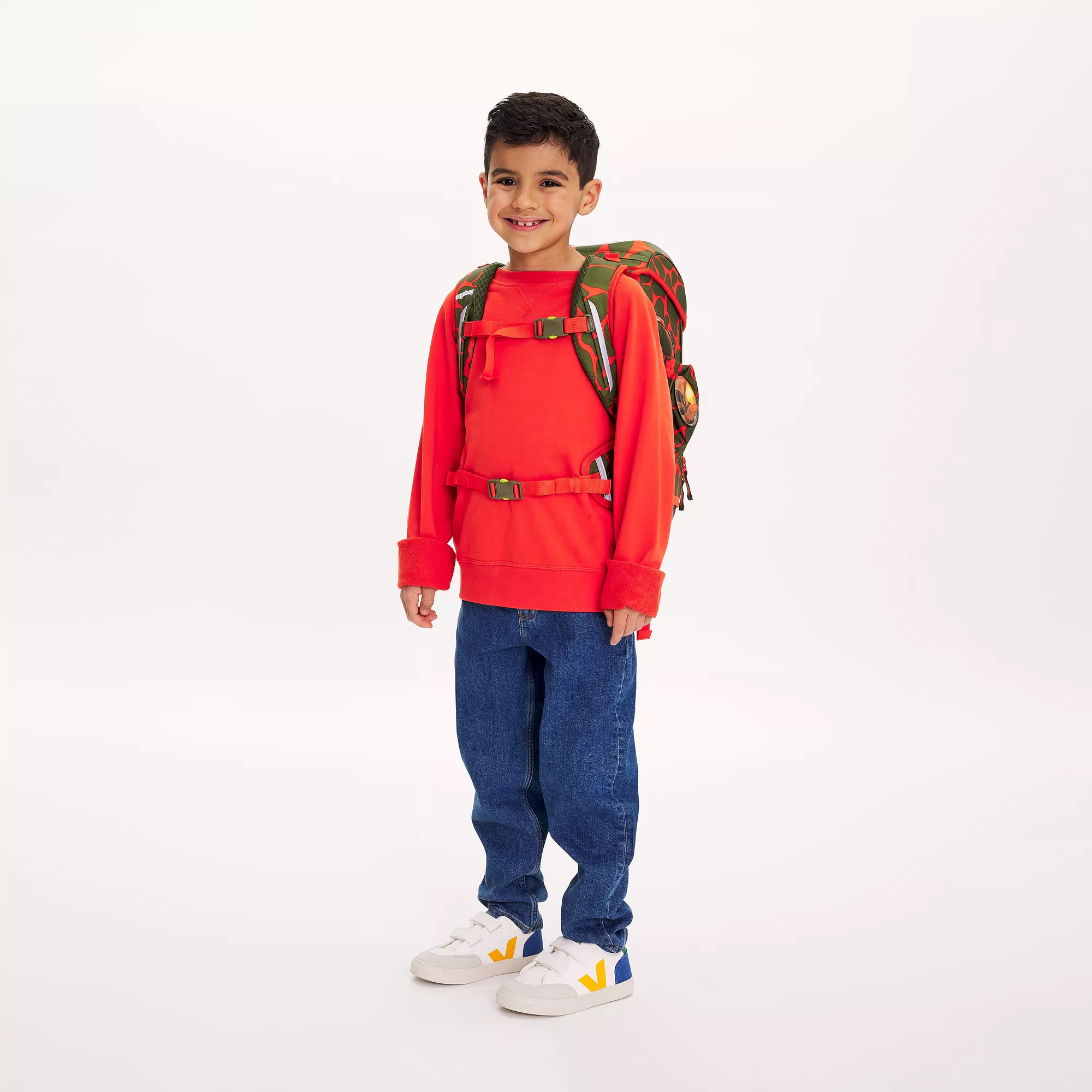 ergobag Schulranzen-Set Feuerspeibär