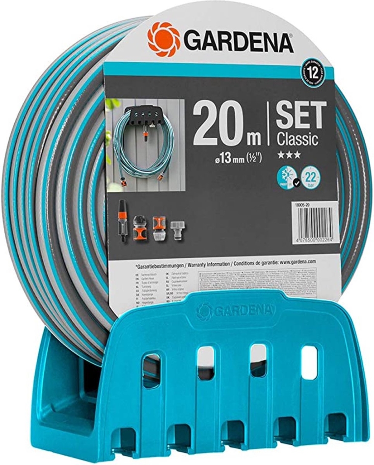 Tuyau d'arrosage Gardena 18005-20 classique + bras 1/2 pouce 20 m