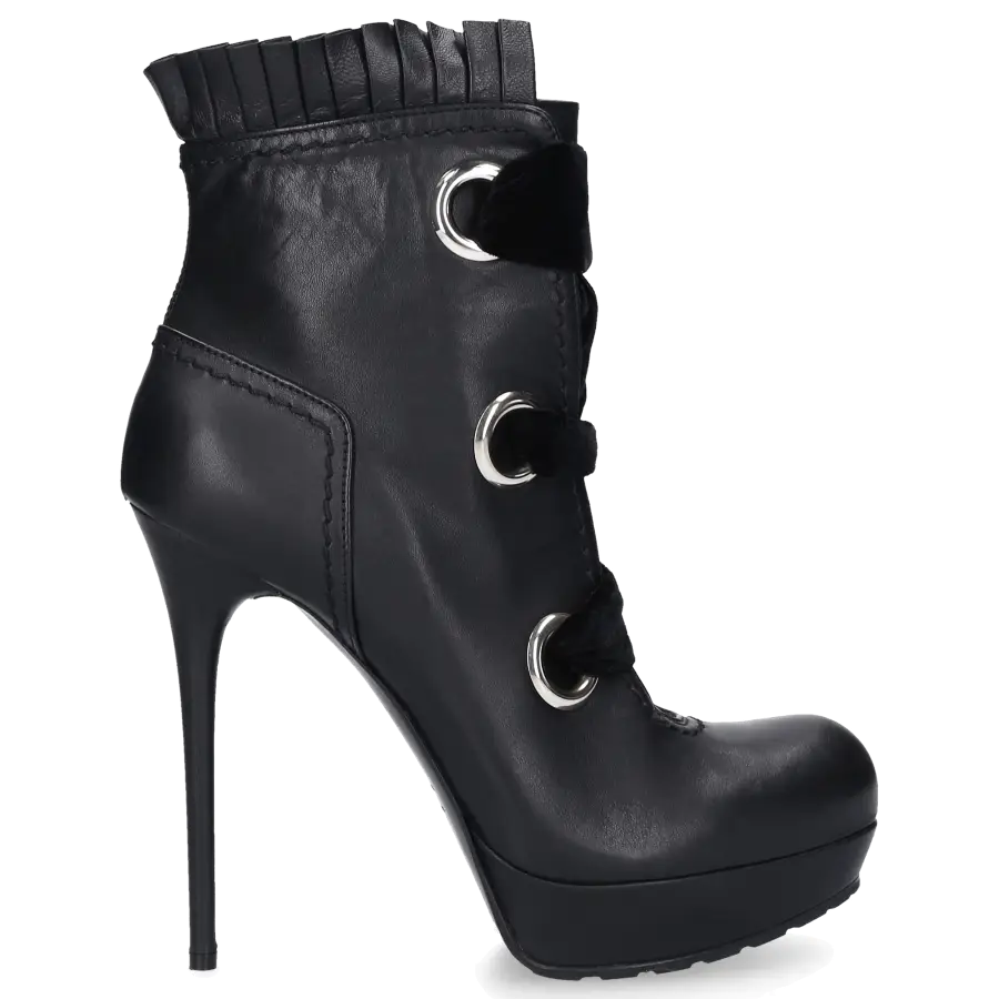 Alexander McQueen - Stiefeletten Kalbsleder - schwarz