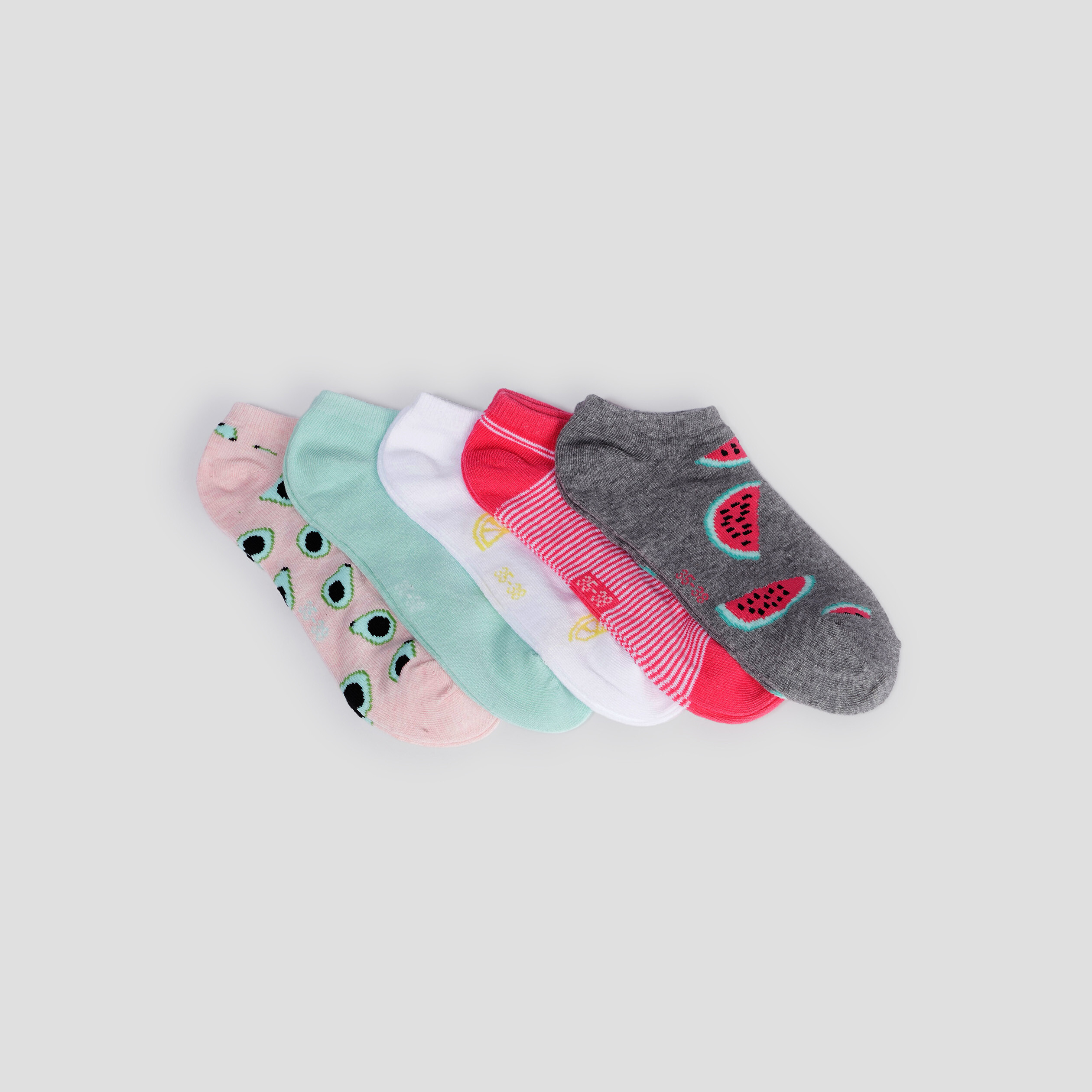 Lot 5 chaussettes multicolore femme | La Halle