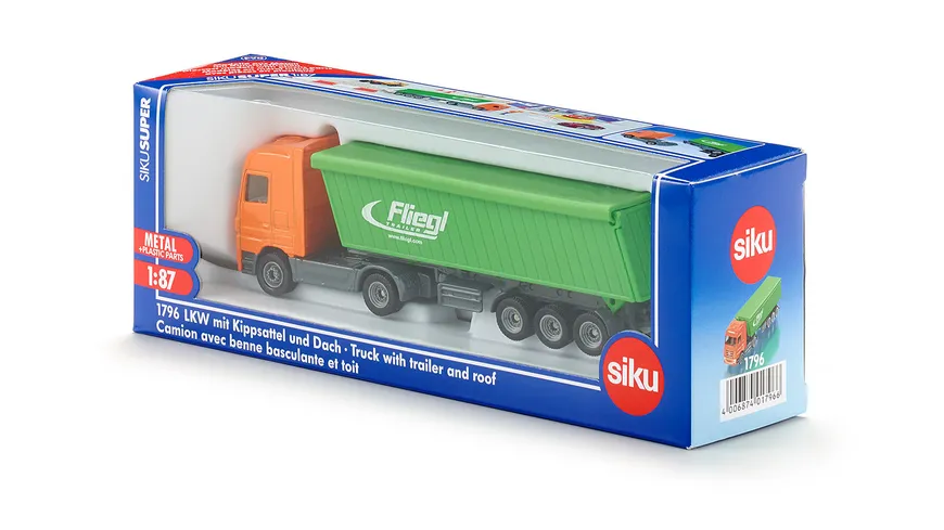 SIKU 1796 Super - LKW mit Kippsattel und Dach