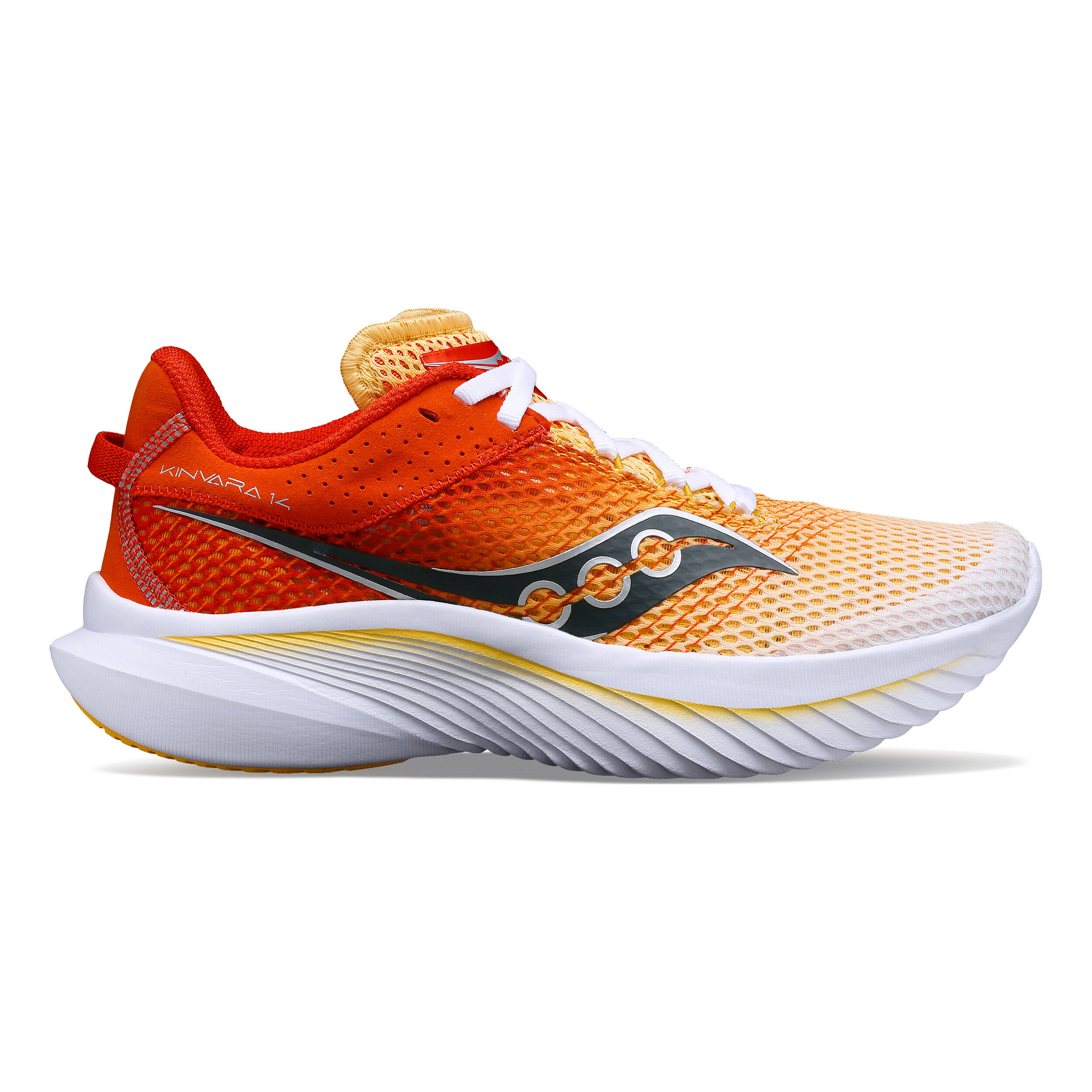 Kinvara 14 Neutralschuh Damen - Weiß, Orange