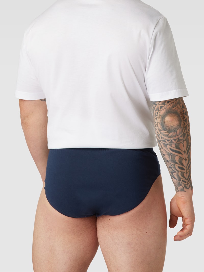 PLUS SIZE Slip im 3er-Pack Modell 'DAYTONA' in marineblau