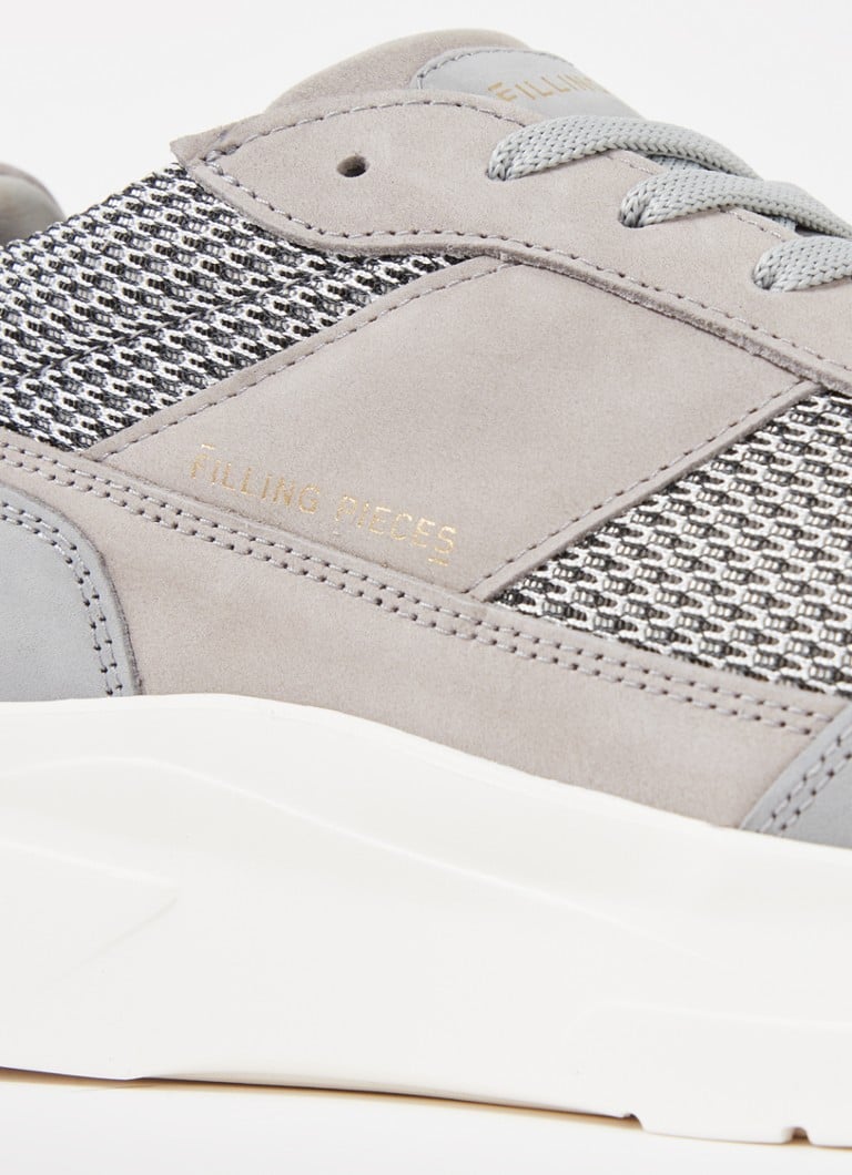 Buty sportowe Filling Pieces Jet Runner z siateczki ze detalami zamszowymi.