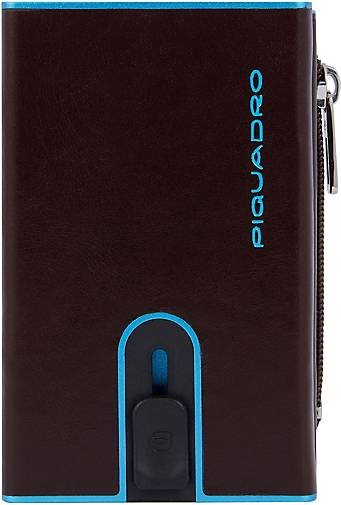 Piquadro Black Square Kreditkartenetui Leder 6.5 cm