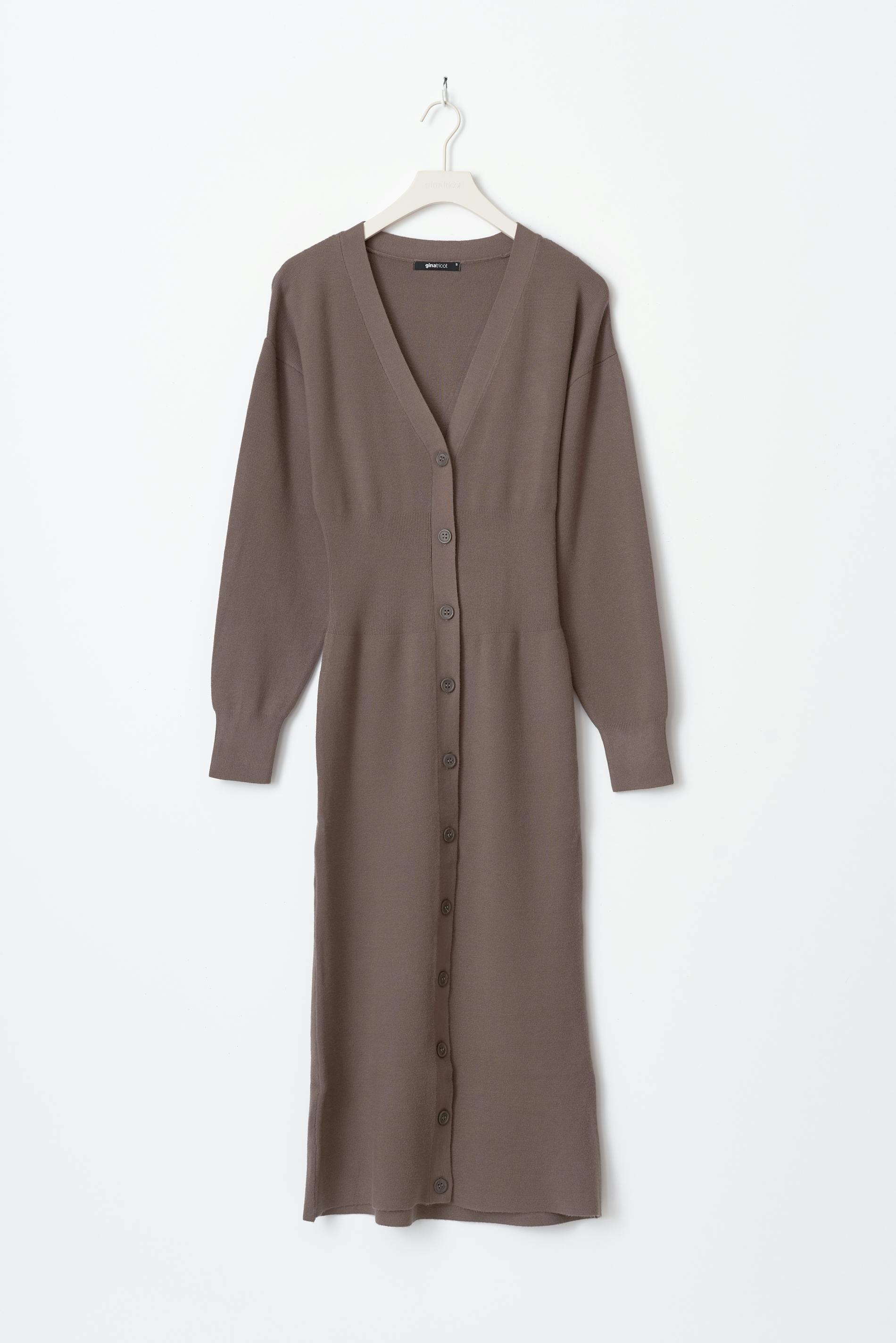 Knitted button down dress