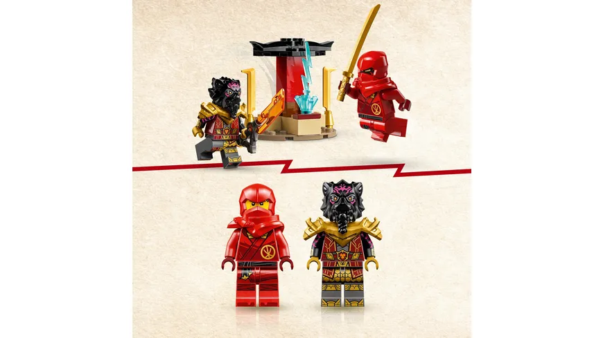 LEGO NINJAGO 71789 Verfolgungsjagd Set mit Kais Flitzer und Ras' Motorrad