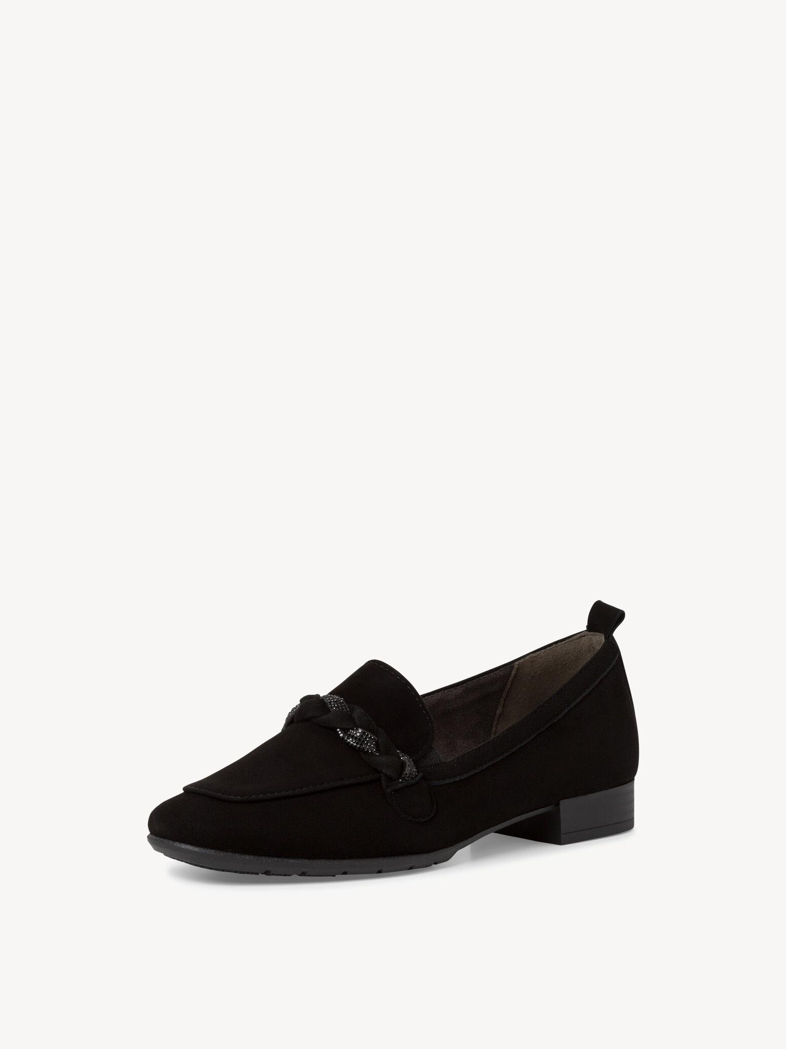 Slipper en cuir - noir