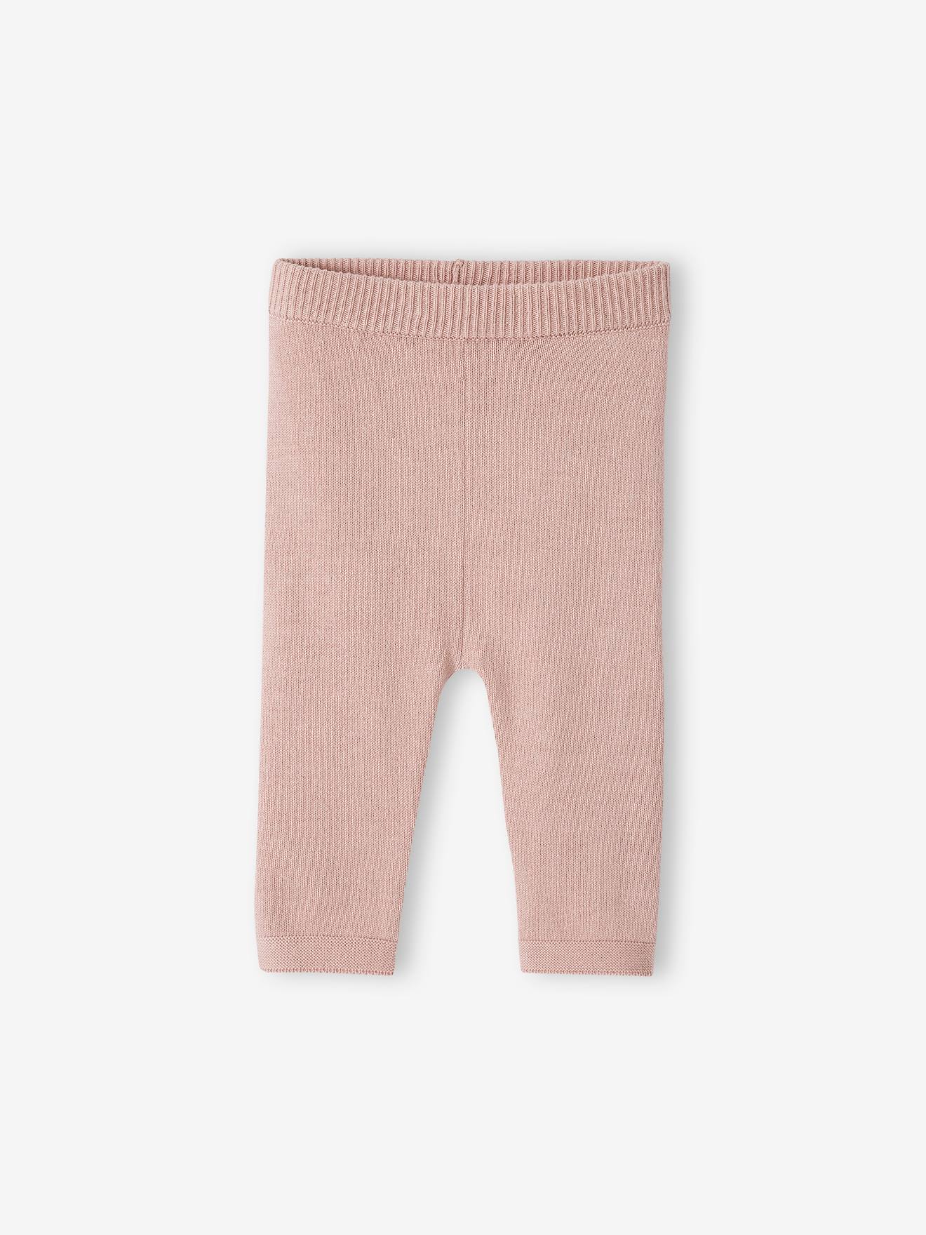 Vertbaudet Baby Strick-Set: Cardigan, Leggings & Mütze Oeko-Tex - schiefergrau
