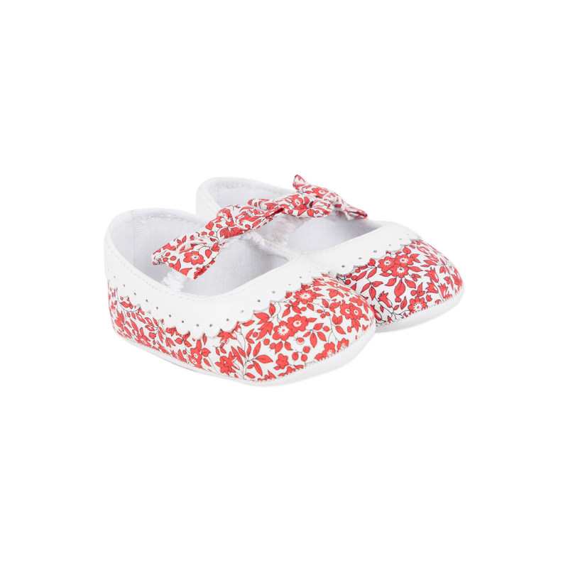 Chaussures rougess imprimé Liberty bébé fille Absorba