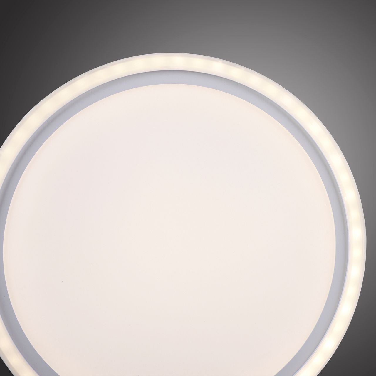 JUST LIGHT JUST LIGHT. LED Deckenleuchte BEDGING, separat steuerbar, 3000 Kelvin, rund, Weiß