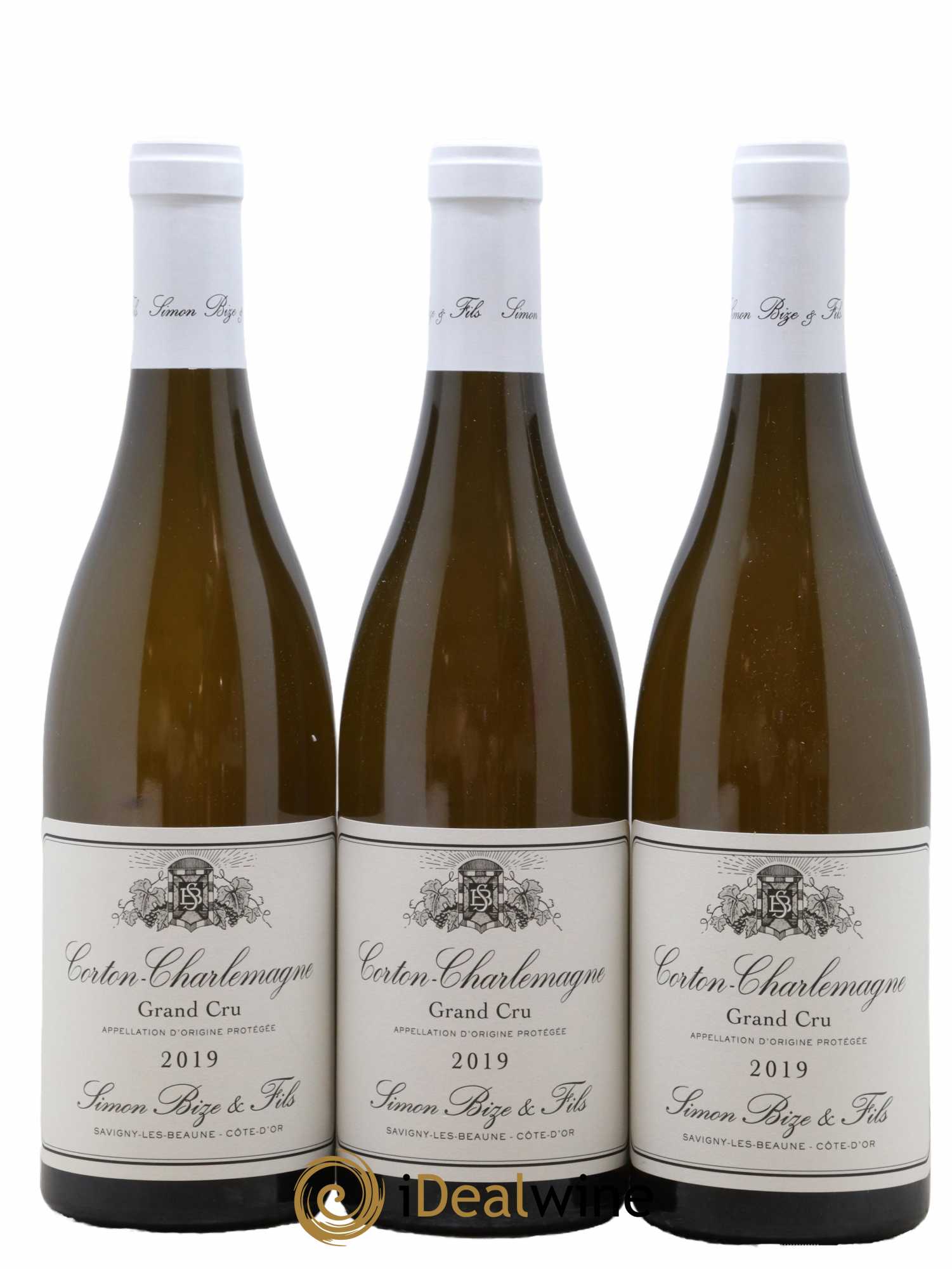 Corton-Charlemagne Grand Cru Simon Bize & Fils  2019 - Lot de 3 Bouteilles