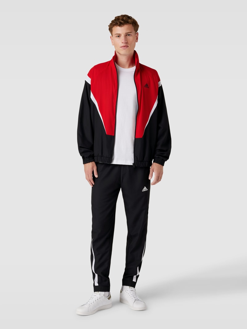 Sweatanzug mit Label-Details in schwarz