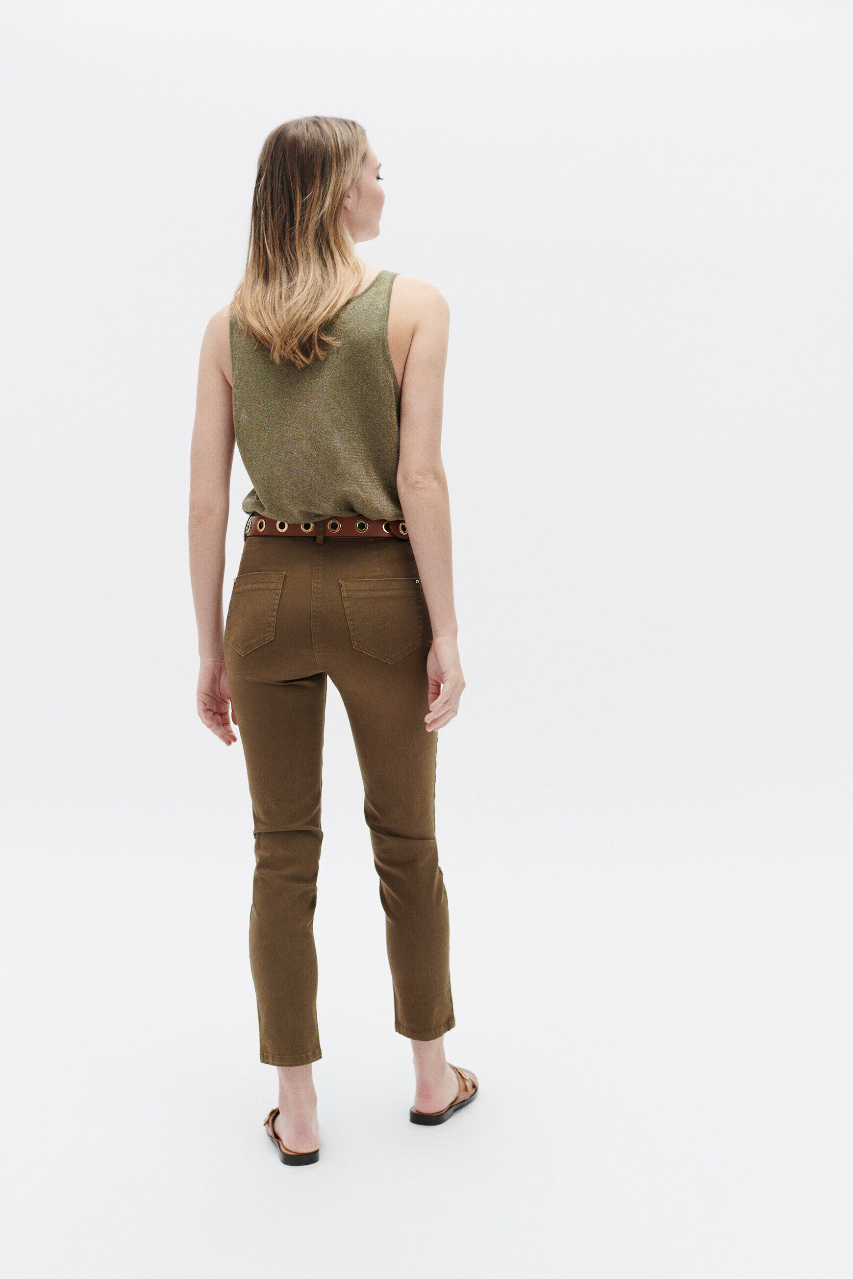 Pantalon palford vert olive femme