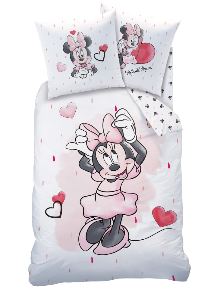 Disney Minnie Mouse Mädchen Bettwäsche-Set 
