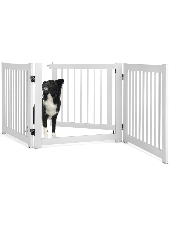 COSTWAY Absperrgitter Hundegitter 3 tlg. in Weiß günstig kaufen 210 cm