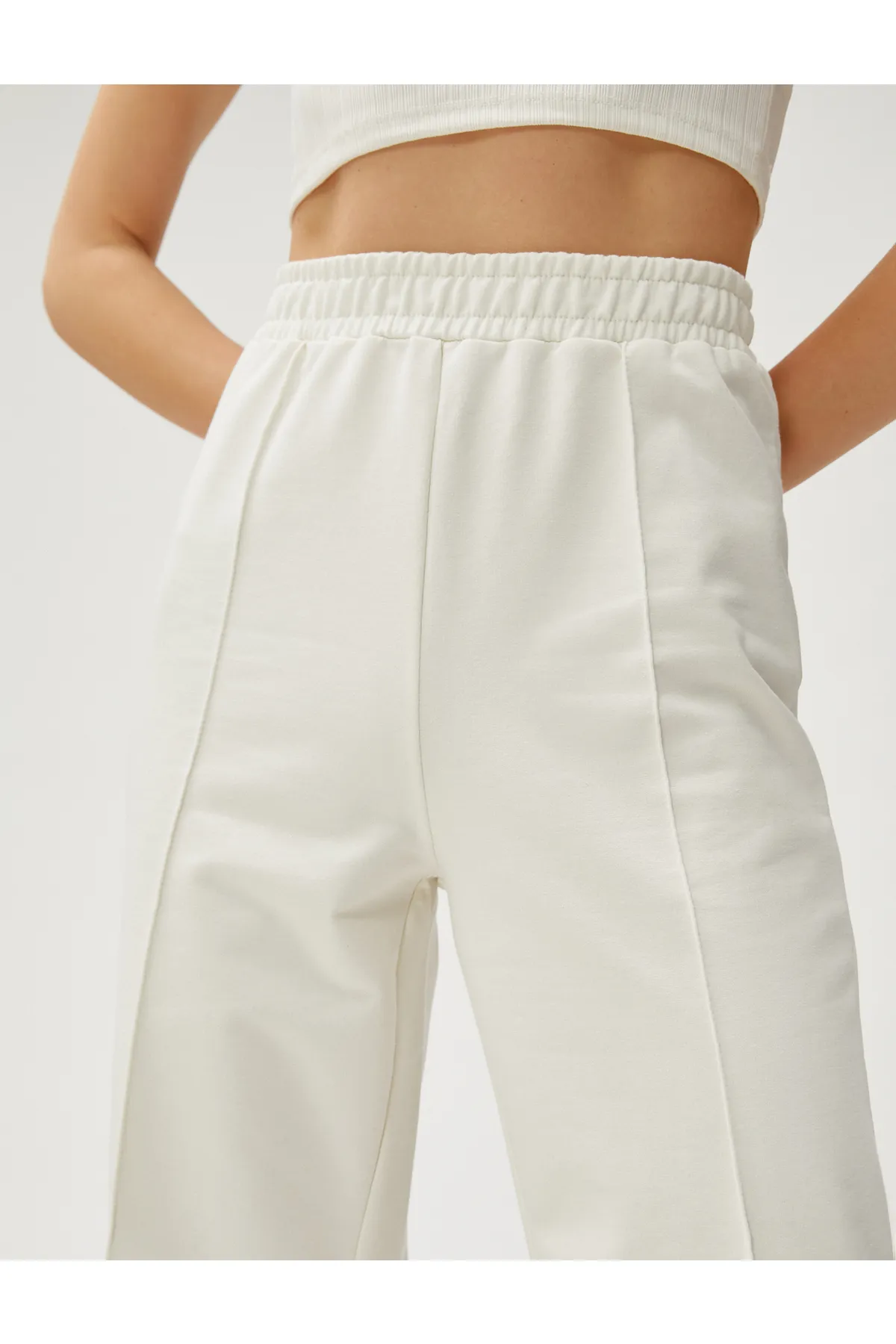 Koton  Jogginghose mit weitem Bein, gerippt