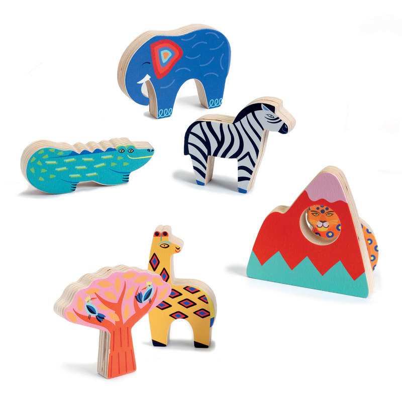Puzzle encastrement Savana story Djeco