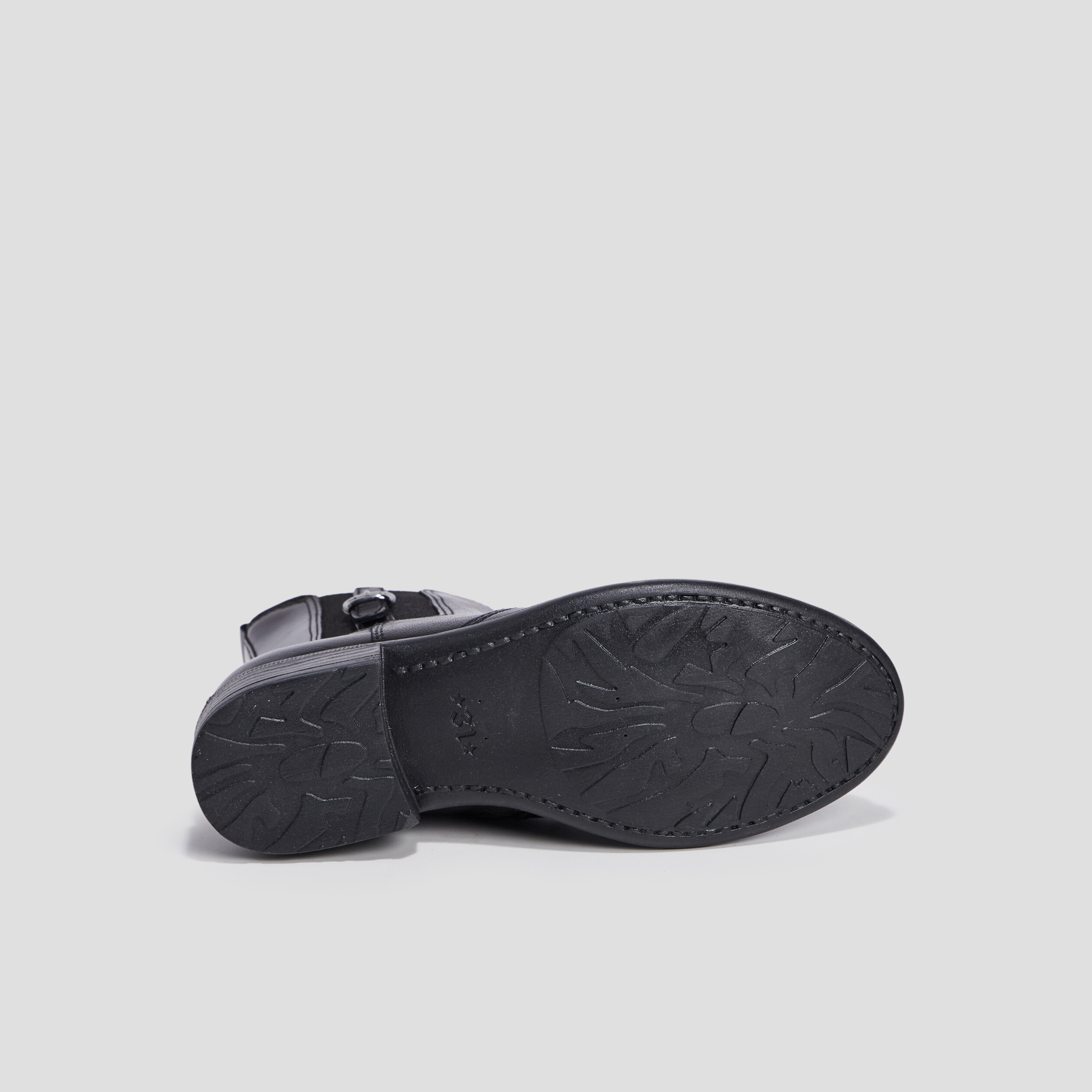 Bottines en cuir noir fille | La Halle