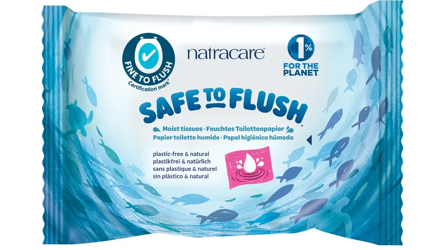 natracare Safe to Flush Feuchtes Toilettenpapier