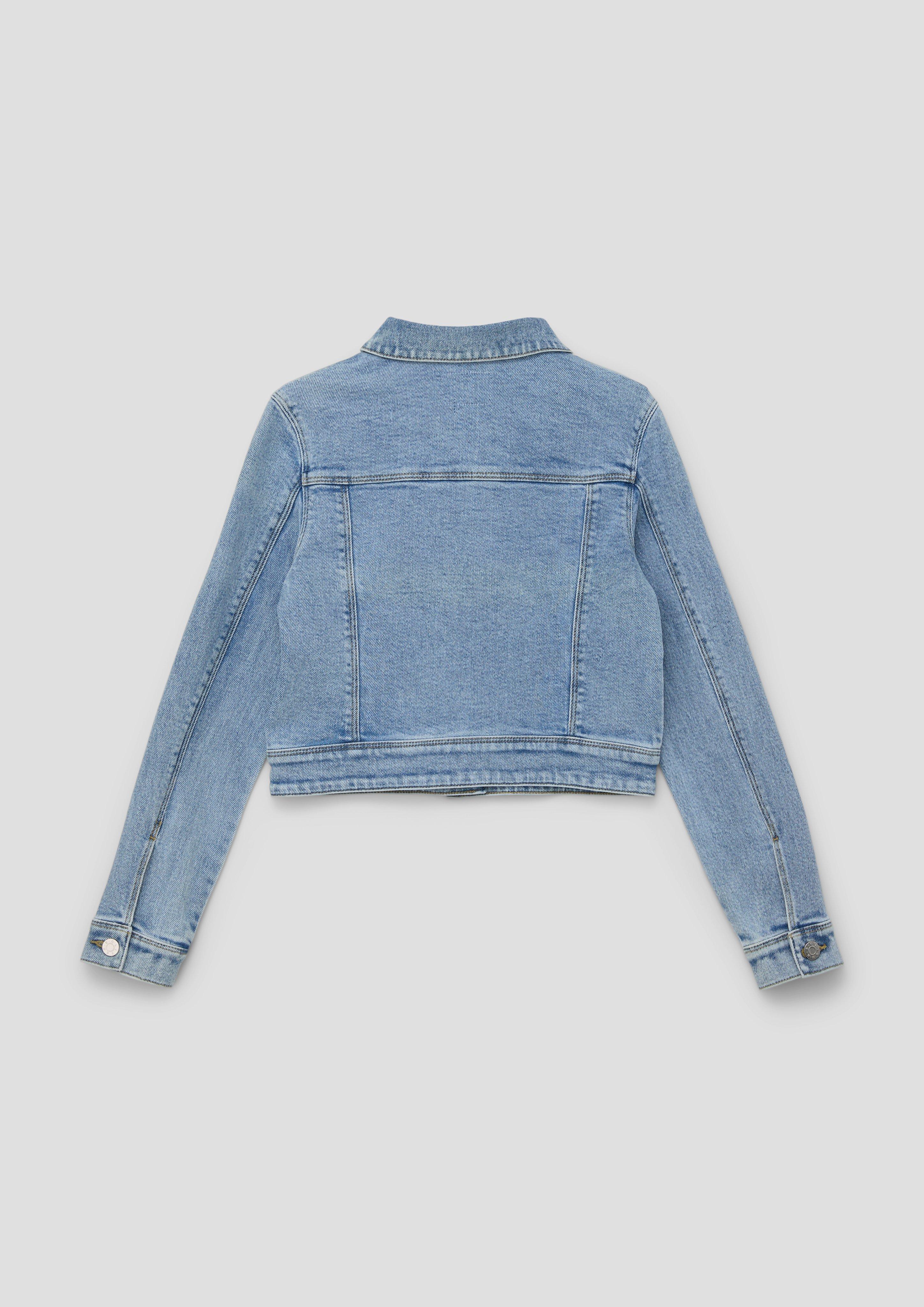 Jeansjacke mit Schmuck-Detail  2140078-53Z2