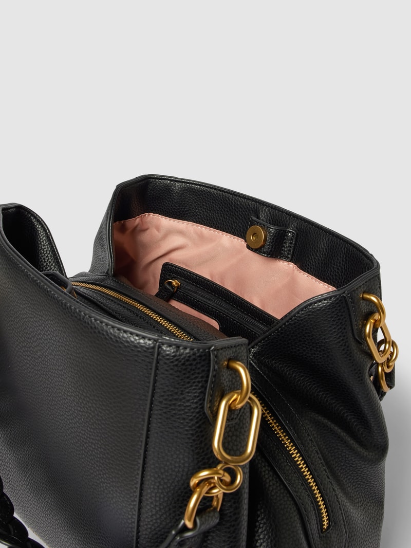 Handtasche mit Strukturmuster Modell 'Arizona' in schwarz