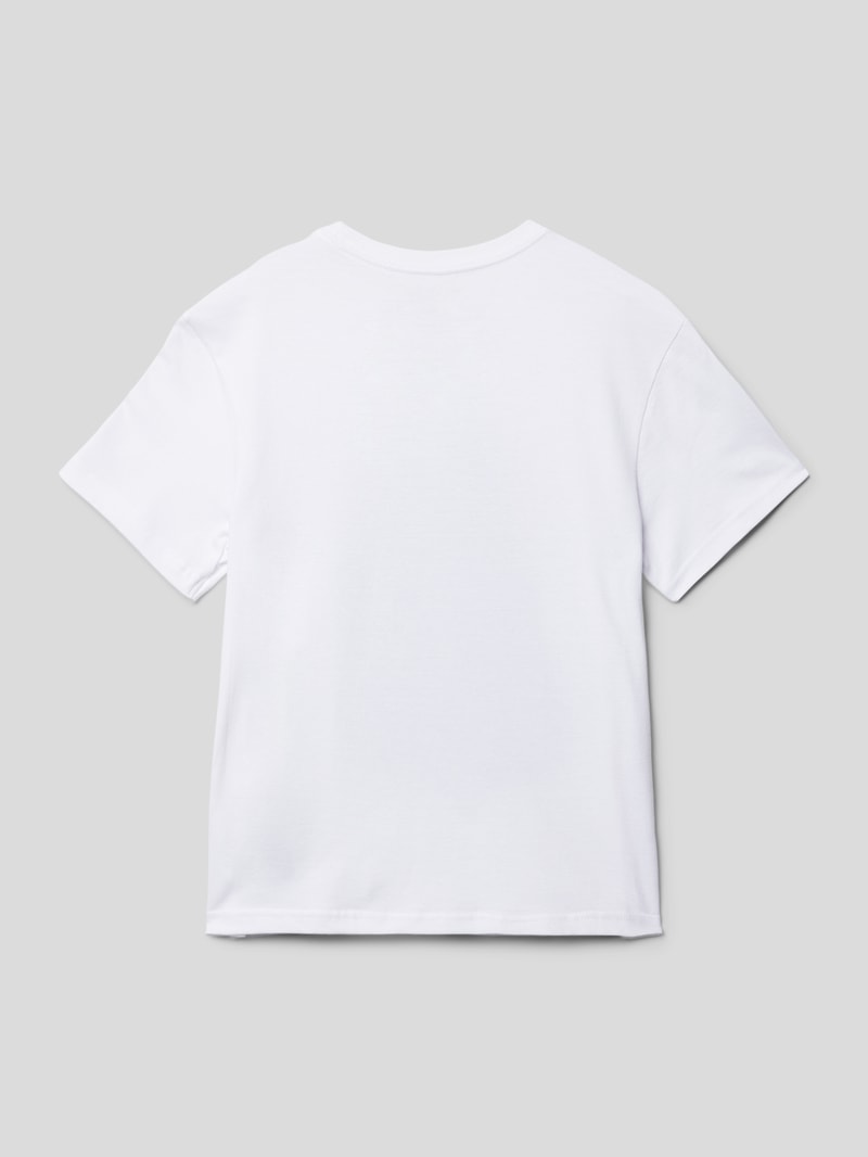 T-Shirt mit Statement-Print in weiß