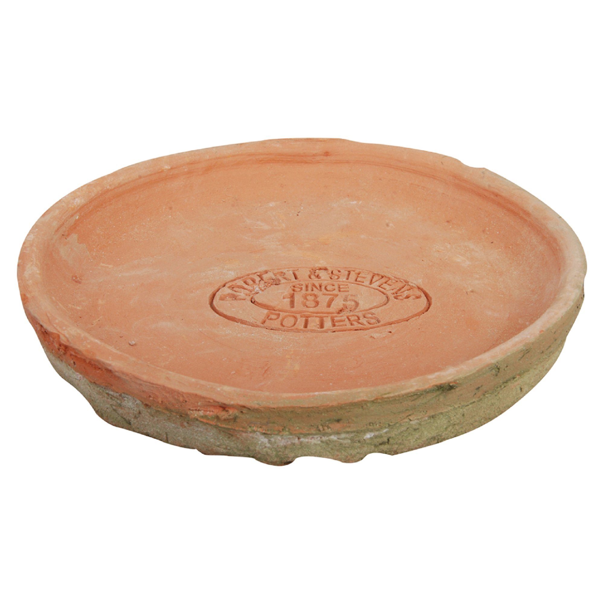 esschert design Übertopf 2er Set Aged Terracotta Untersetzer rund Ø 15,8 cm Planzen Blumen Topf Ton Töpfe