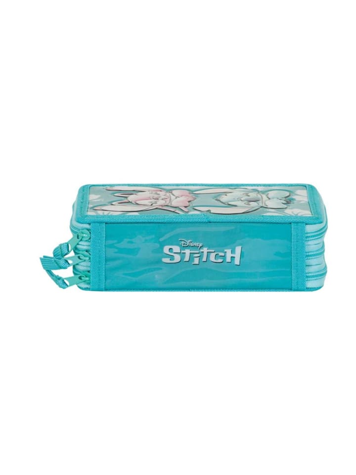 Lilo & Stitch Gefülltes Federmäppchen – Schulset, 21x7x14 cm Federtasche in Blau günstig kaufen 21 cm