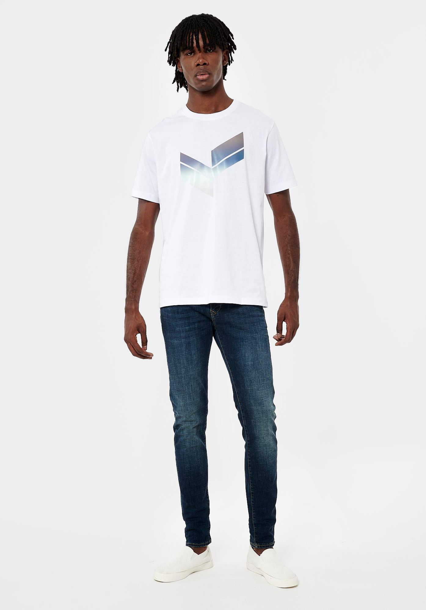 CLAY   T-shirt blanc Homme en 100% coton