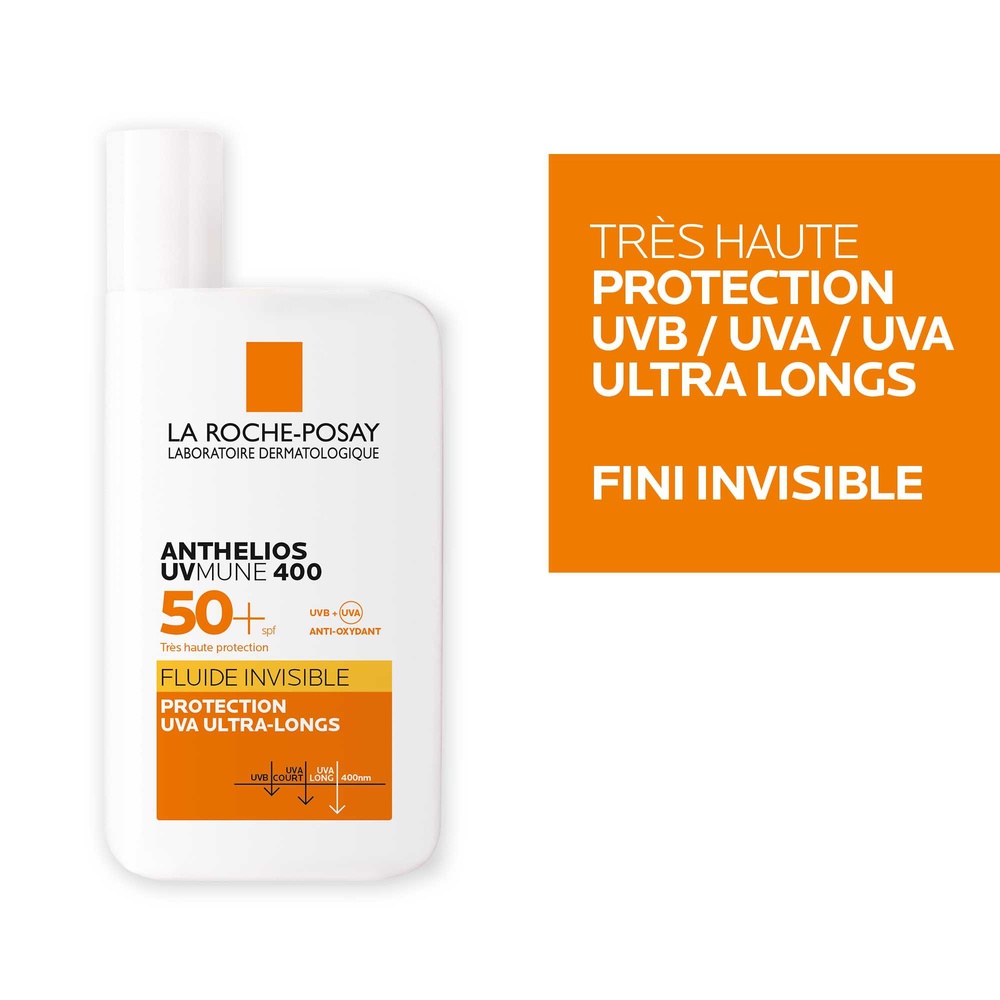 La Roche-Posay Anthelios Fluide Invisible Visage Très Haute Protection Indice 50 Avec Parfum