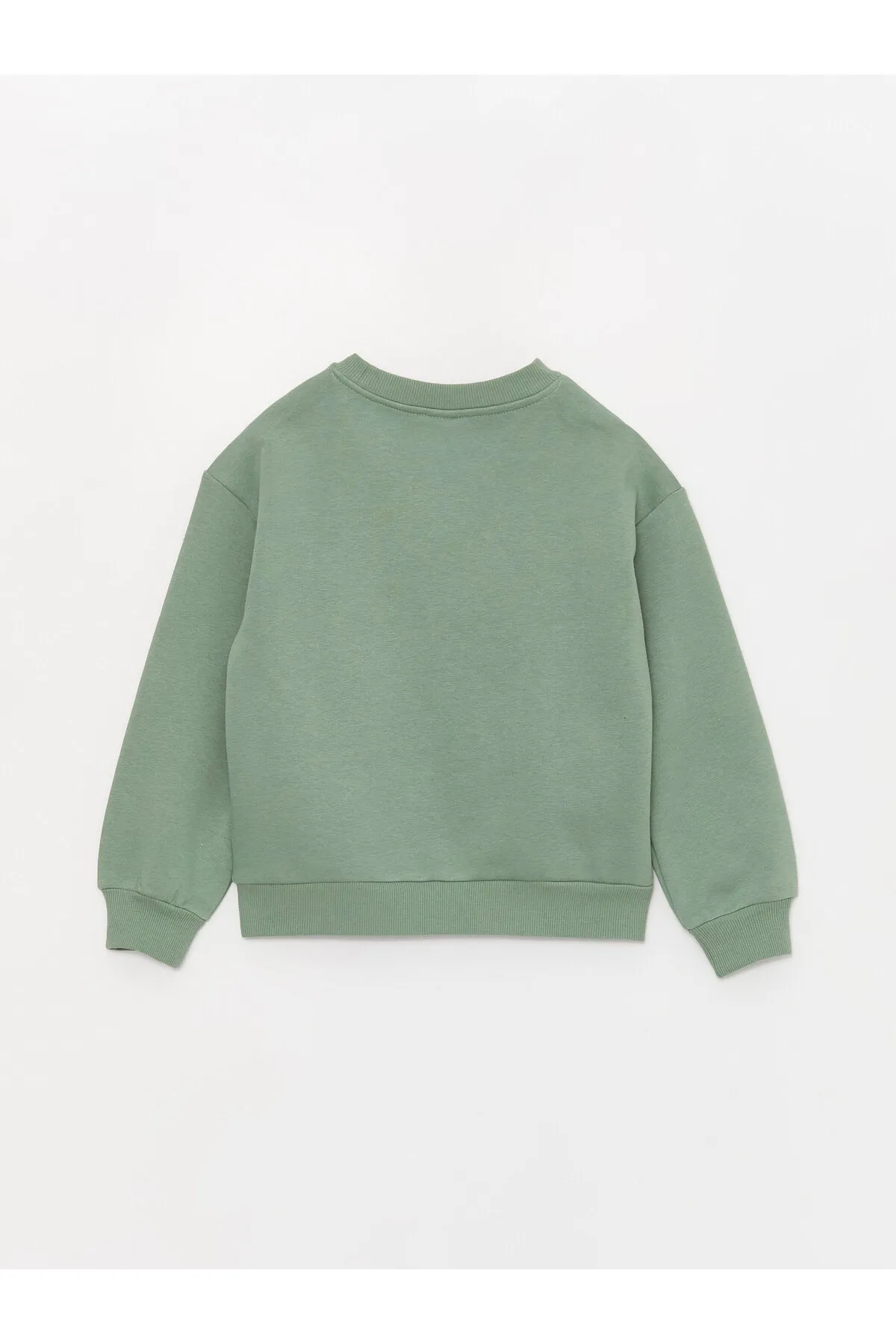 LC Waikiki  Langärmliges Mädchen-Sweatshirt mit Rundhalsausschnitt und Muscheldetails