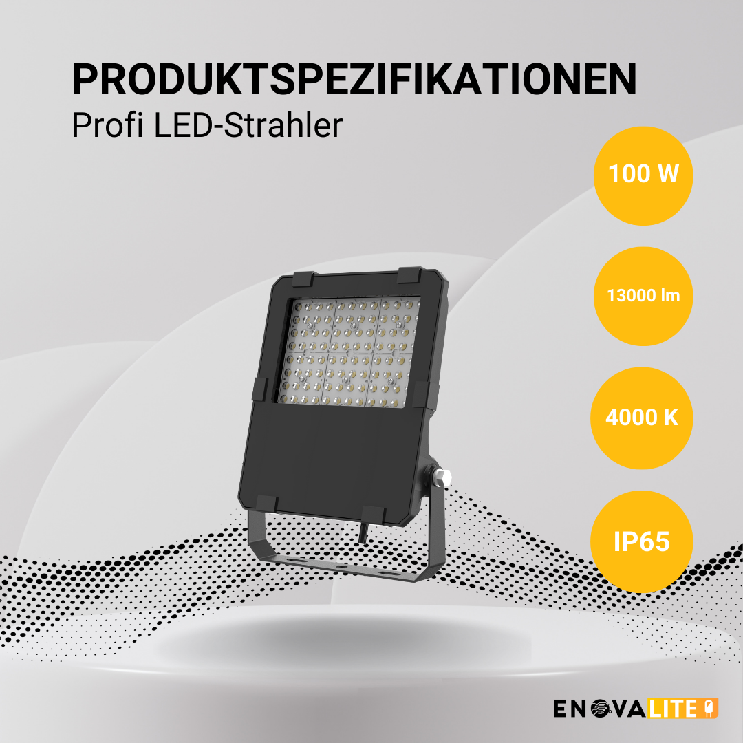 ENOVALITE LED-Fluter PRO, 100 W, 4000 K