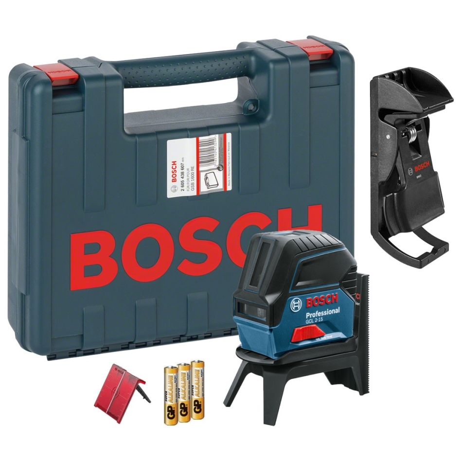 Bosch Blue 0601066E02 GCL 2-15 Professioneller Linienlaser im Koffer