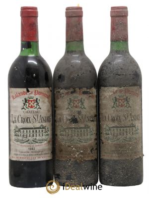 Château La Croix Saint André  1982 - Lot de 3 Bouteilles
