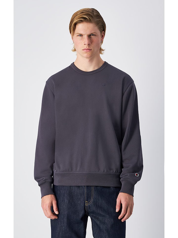 Champion Sweatshirt in Anthrazit günstig kaufen