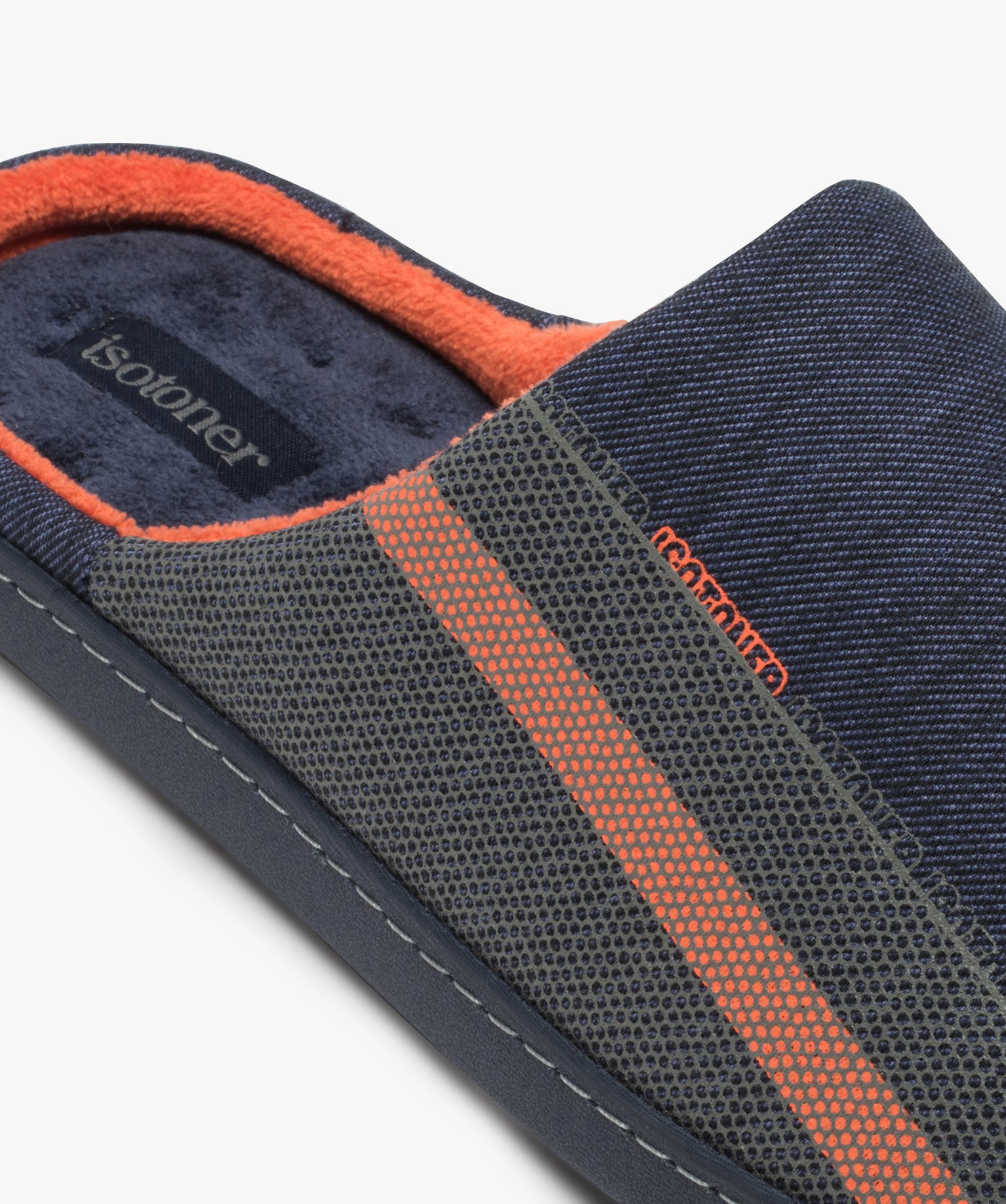 Chaussons homme mules d’intérieur dessus fantaisie - Isot... | GEMO