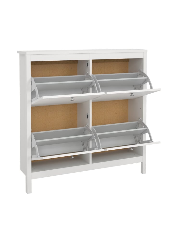 ebuy24 Schuhschrank Madrid Weiß 103 x 25 cm günstig kaufen onesize
