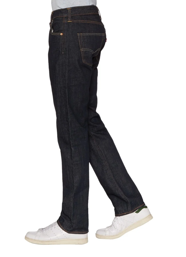 Blugi Levi's 501, talie medie, croială dreaptă, nuanță închisă