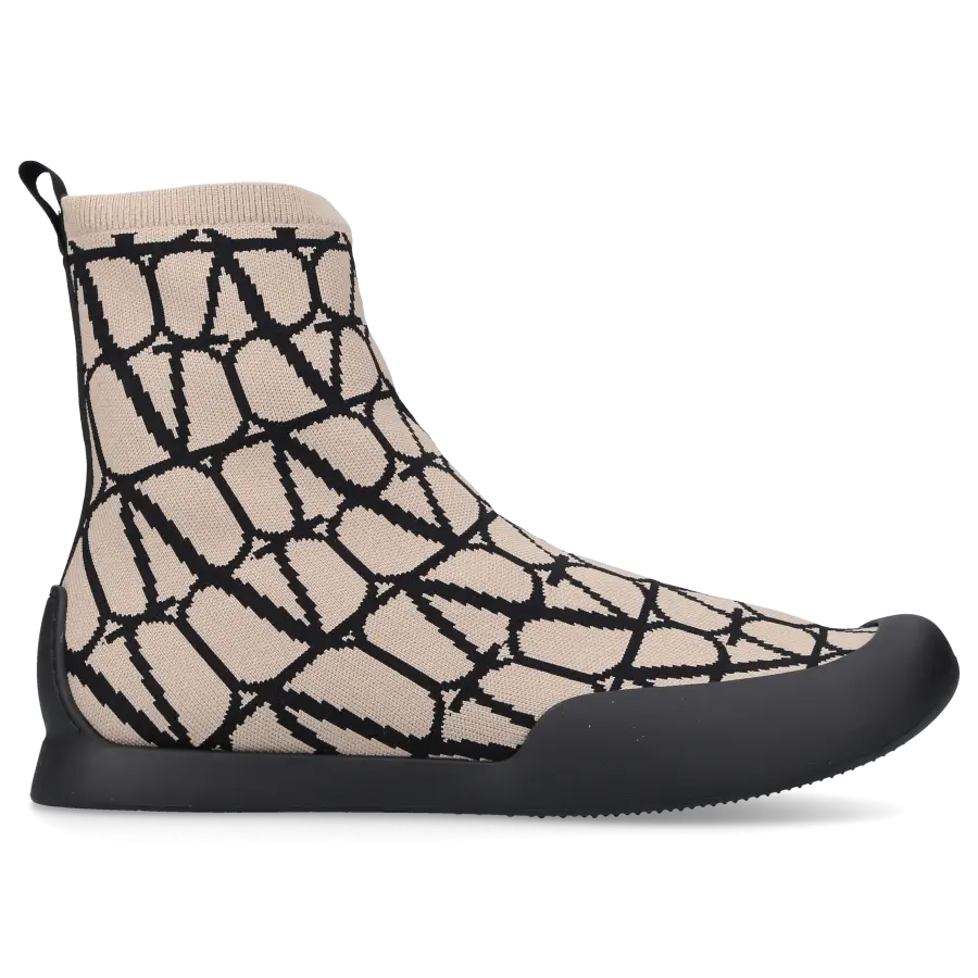 Valentino Garavani - Sneaker high CITYSHORE Baumwolle Stretch - beige