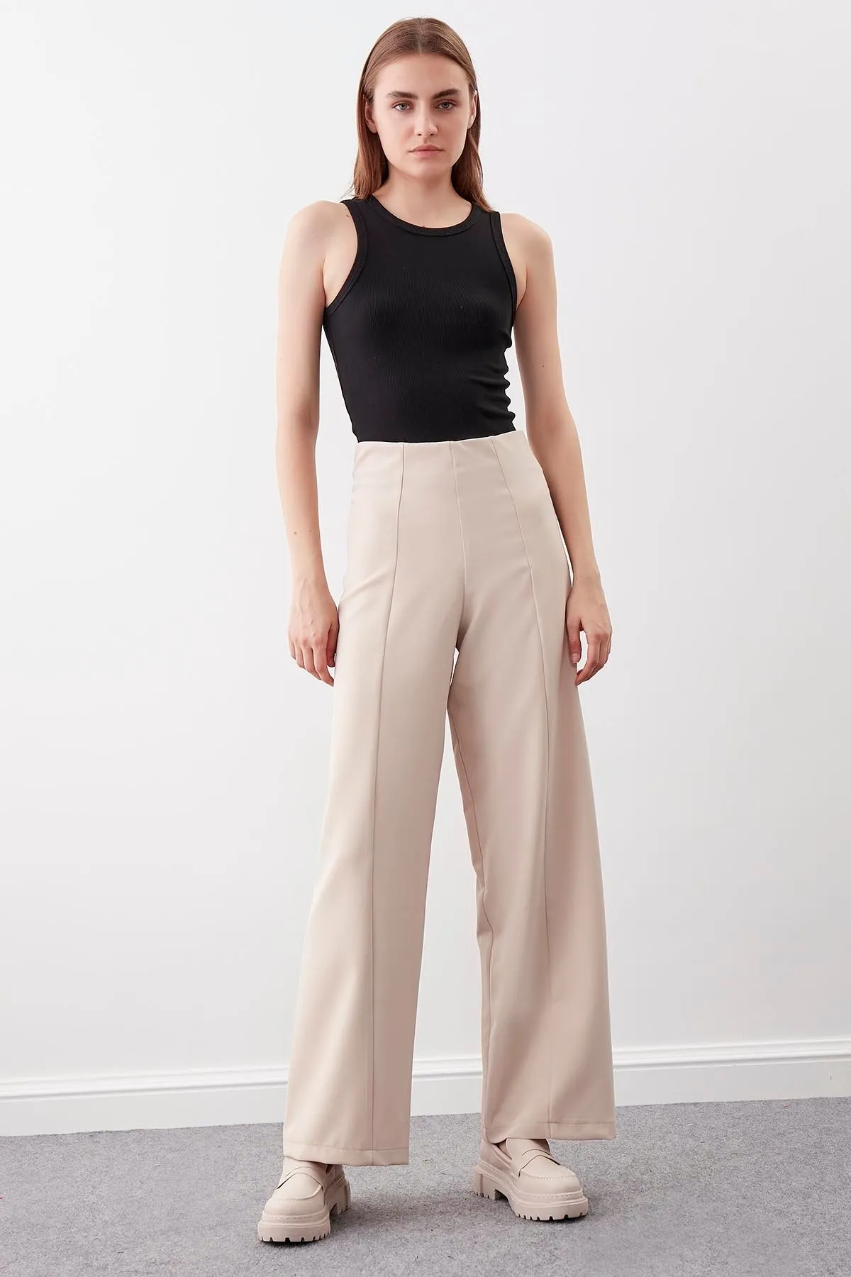 Vitrin  Hose mit hoher Taille und Reißverschlussnähten