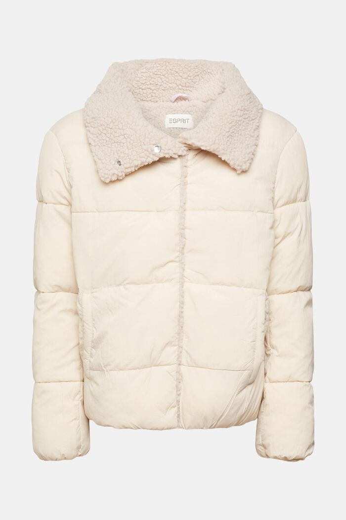 Teddyfell gefütterte Pufferjacke