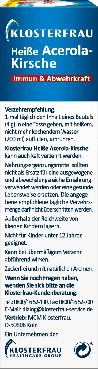 Heiße Acerola Kirsche zuckerfrei 12 St, 48 g
