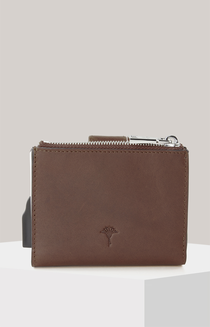 Karten-Etui Loreto C-Four in Dunkelbraun