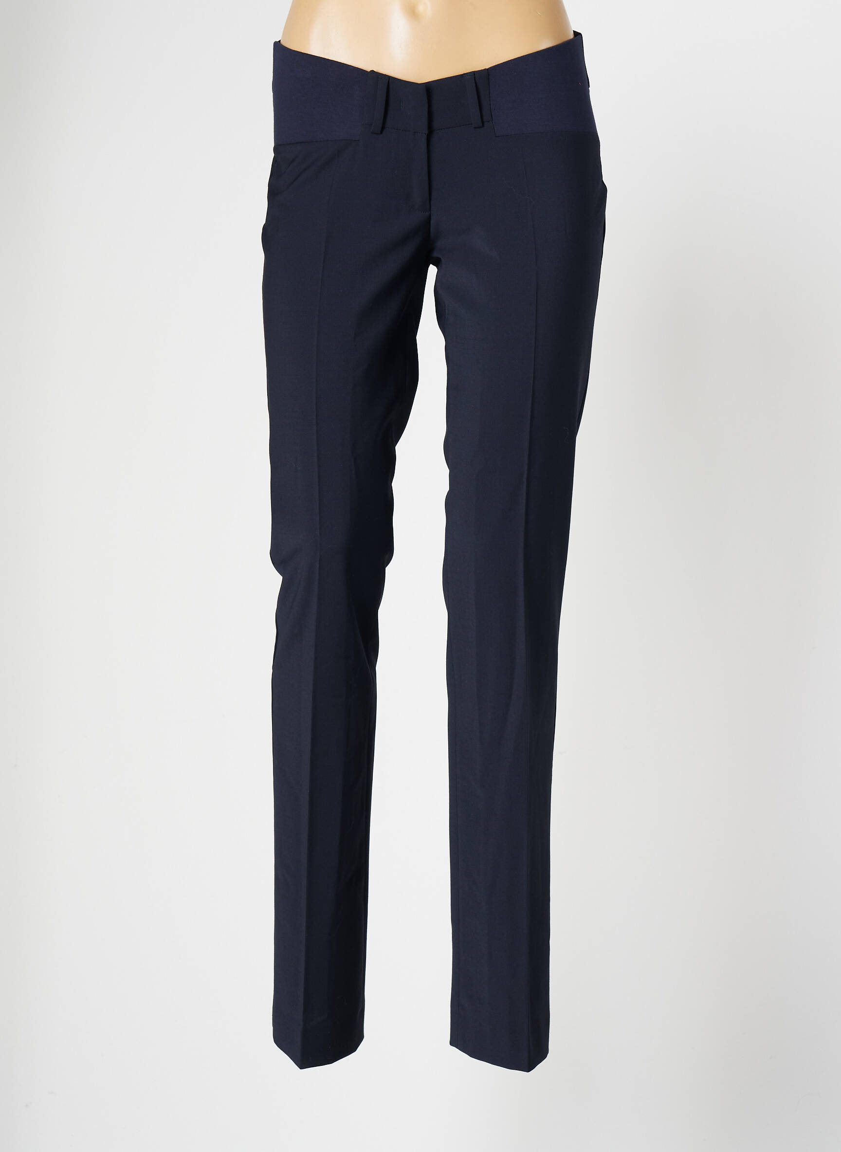 Slacks Co Pantalons Maternite Femme couleur bleu