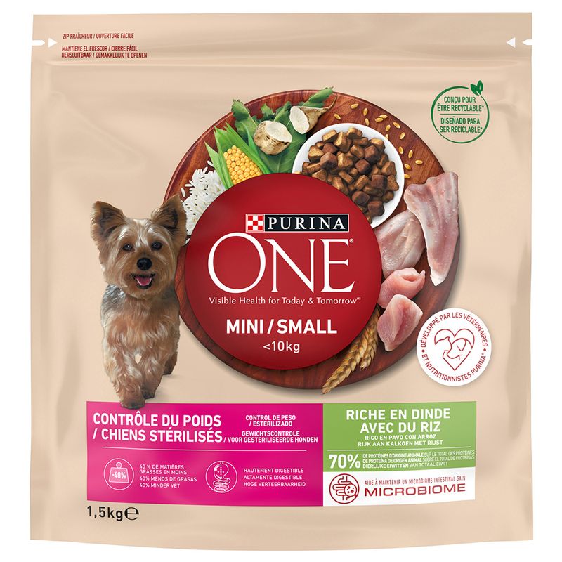 PURINA ONE Mini Weight Control / Sterilised Truthahn & Reis