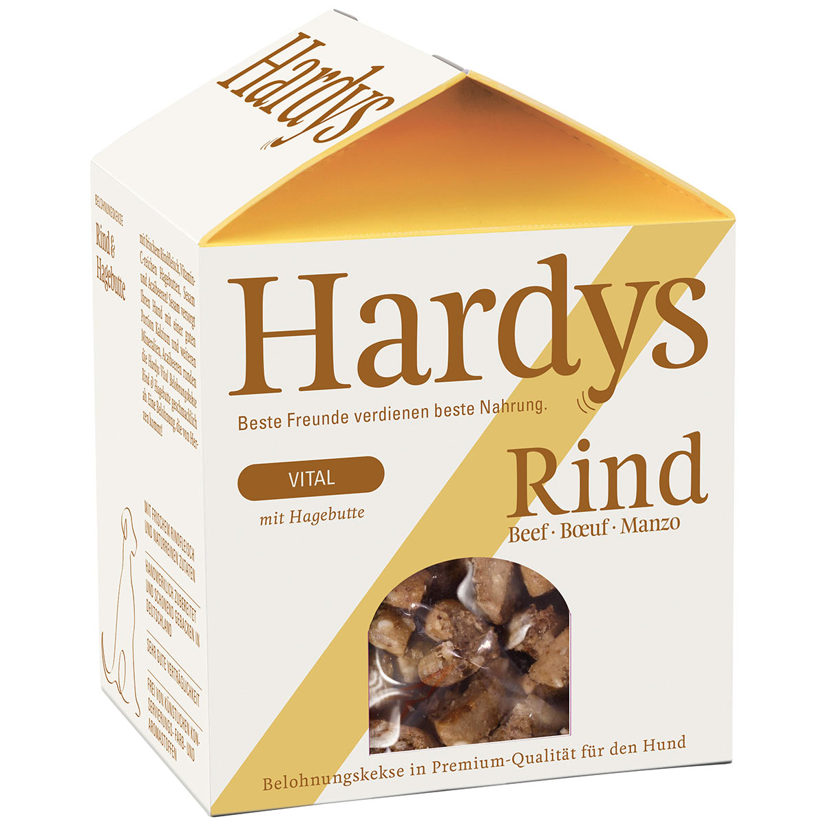 Hardys VITAL Belohnungskekse Rind & Hagebutte 125g bei ZooRoyal